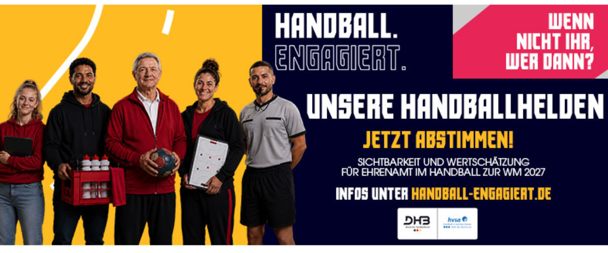 Votingphase für Unsere Handballhelden startet: Feiert jetzt eure Bewerber